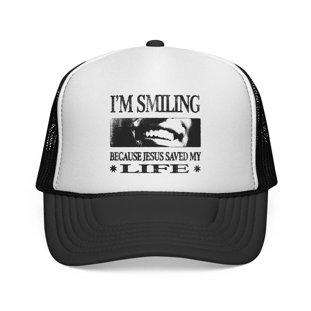 I’m Smiling Because Jesus Saved My Life Caps